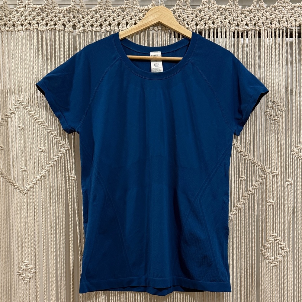 Athleta Navy Short Sleeve Tee